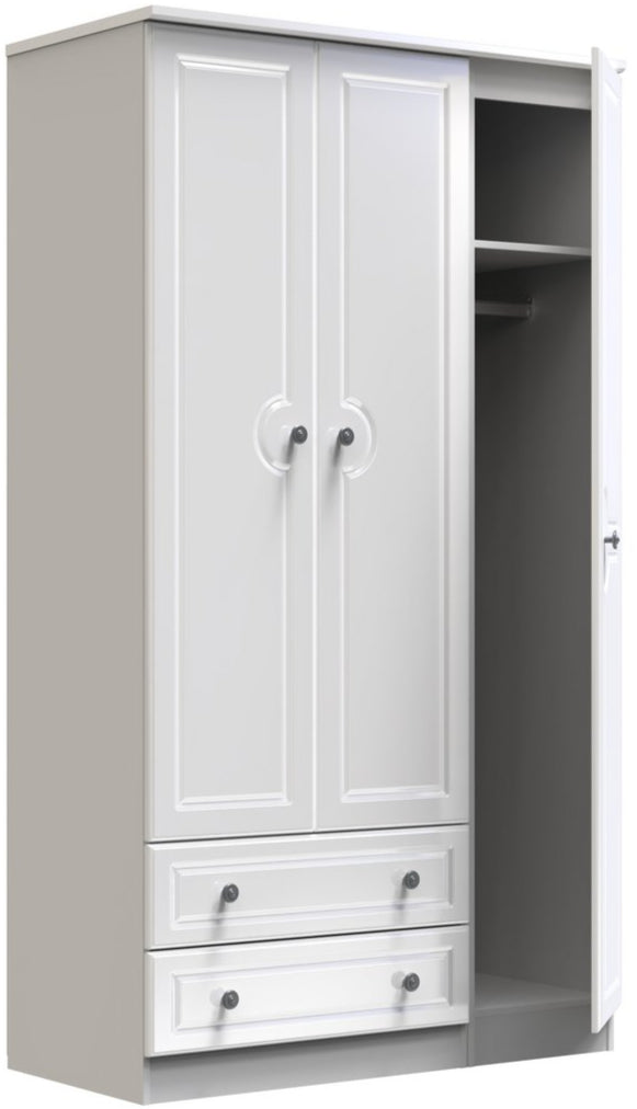 Pembroke 3 Door 2 Drawer Triple Wardrobe