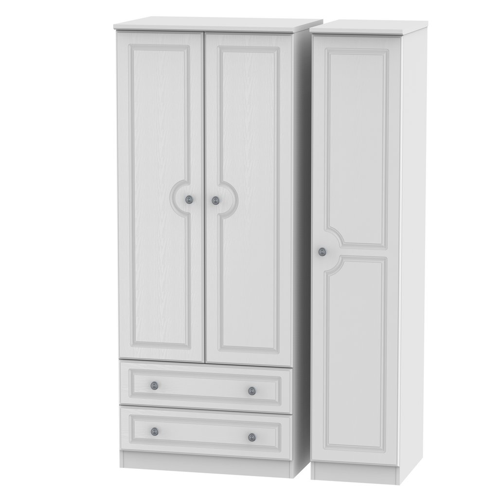 Pembroke 3 Door 2 Drawer Triple Wardrobe