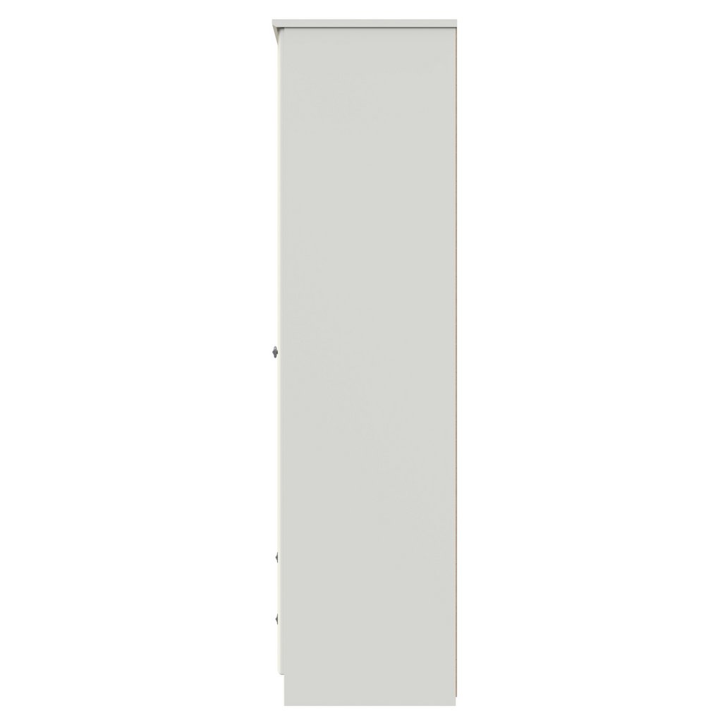 Pembroke 3 Door 2 Drawer Tall Mirrored Triple Wardrobe