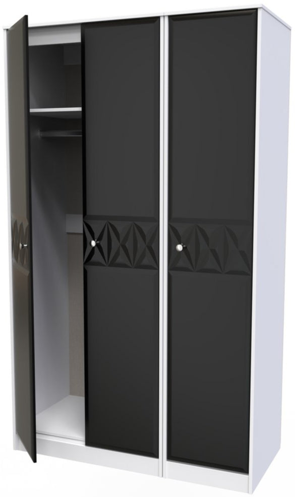 Pixel 3 Door Triple Wardrobe
