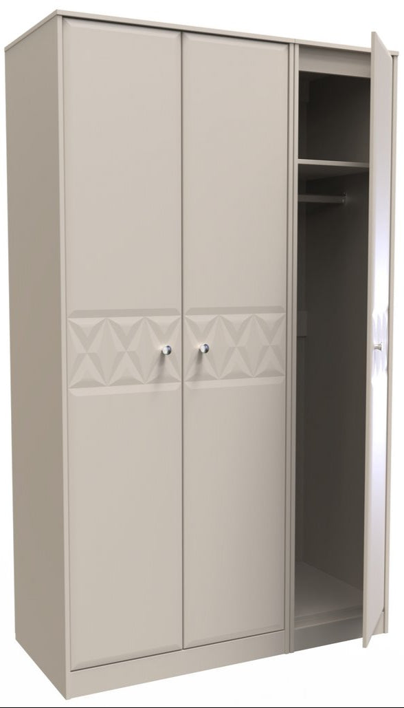 Pixel 3 Door Triple Wardrobe