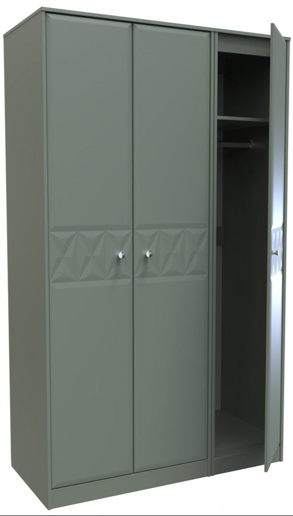 Pixel 3 Door Triple Wardrobe