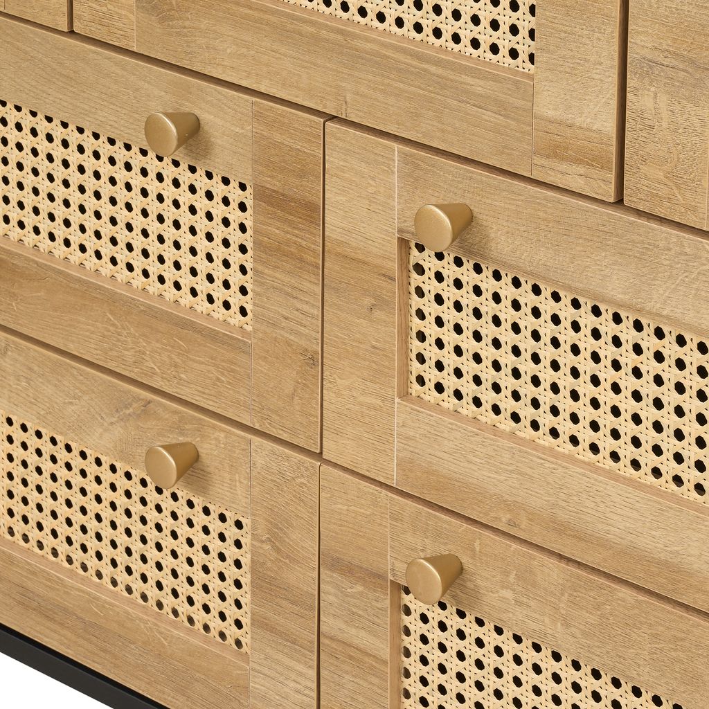 Manila Rattan 7 Drawer Chest of Drawers