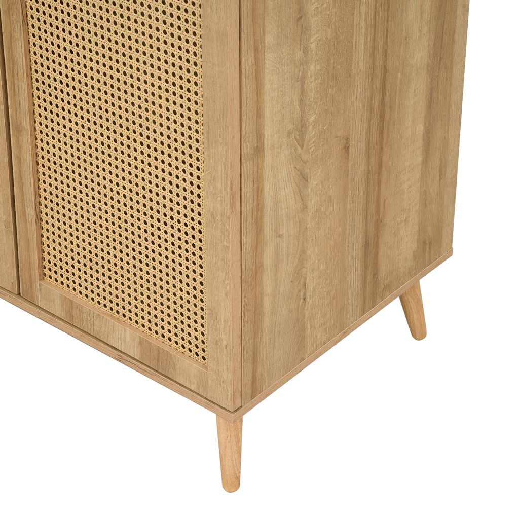 Manila Rattan 2 Door Double Wardrobe