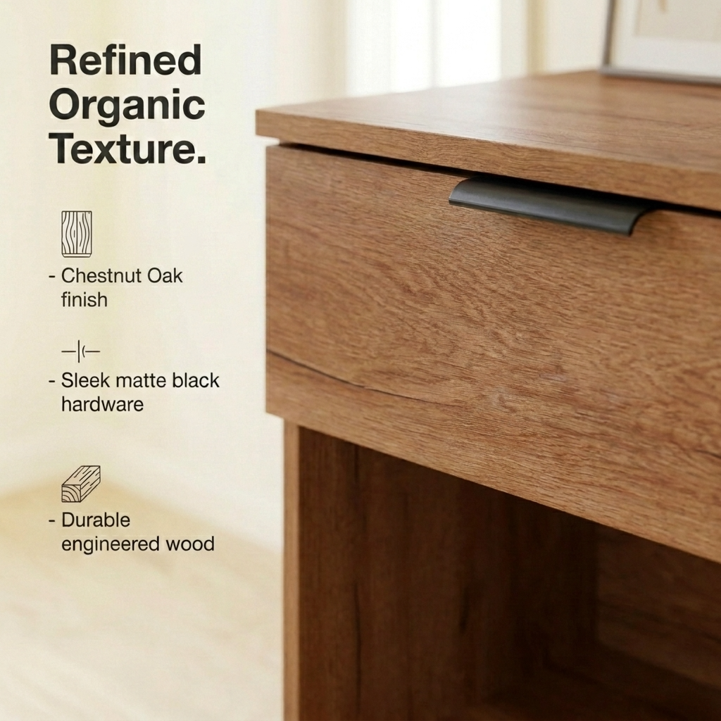 Richmond 1 Drawer Bedside Table