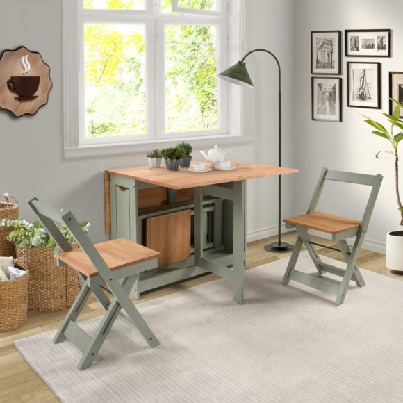 Santos Butterfly Folding Space Saving Dining Set