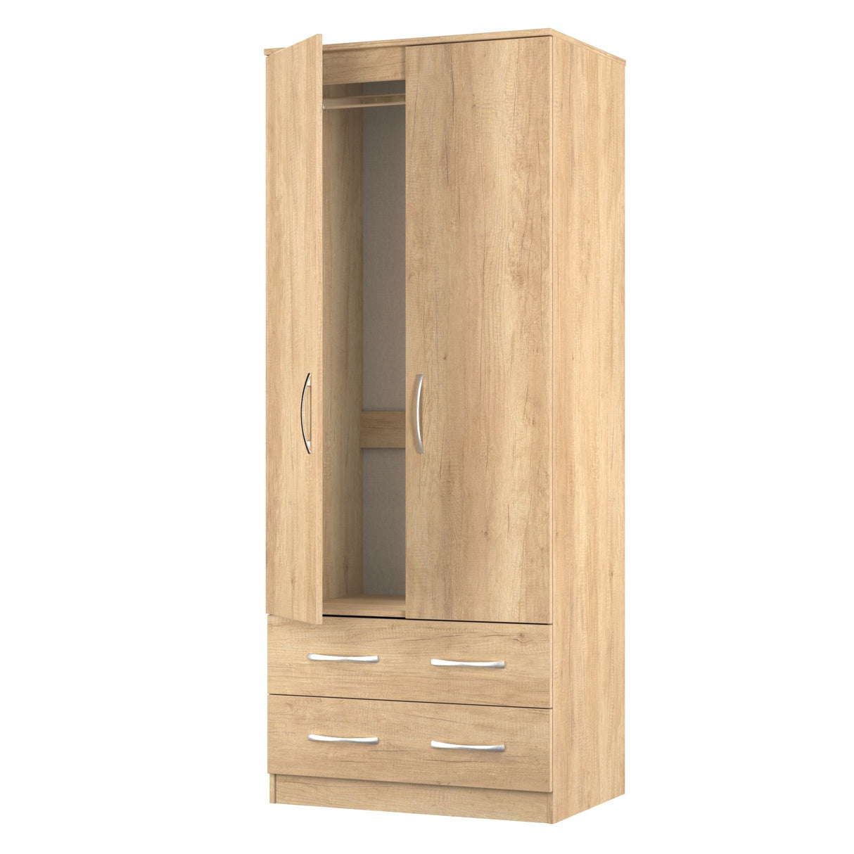 Avon 2 Drawer 2 Door Double Wardrobe