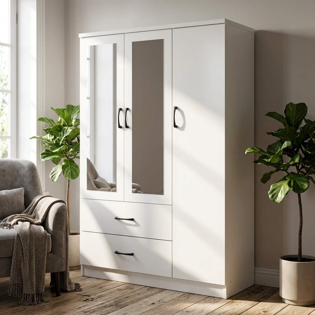 Paddington 3 Door Wardrobe & 3+2 Drawer Chest 3 Piece Bedroom Set