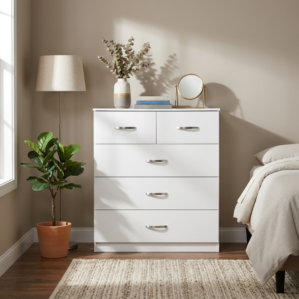 Paddington 3 Door Wardrobe & 3+2 Drawer Chest 3 Piece Bedroom Set