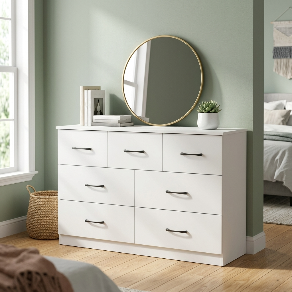 Paddington 3 Door Wardrobe & 7 Drawer Chest 3 Piece Bedroom Set