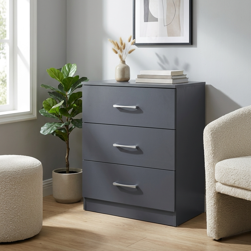 Highbury 2 Door Double Wardrobe & 3 Drawer Chest 2 Piece Bedroom Set