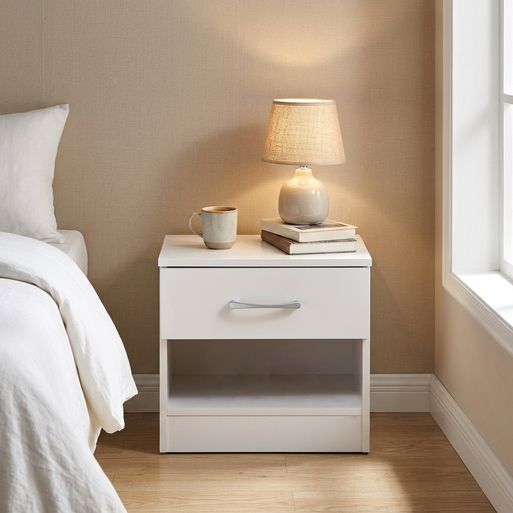 Highbury 3 Drawer Chest of Drawers & 1 Drawer Bedside 2 Piece Bedroom Set