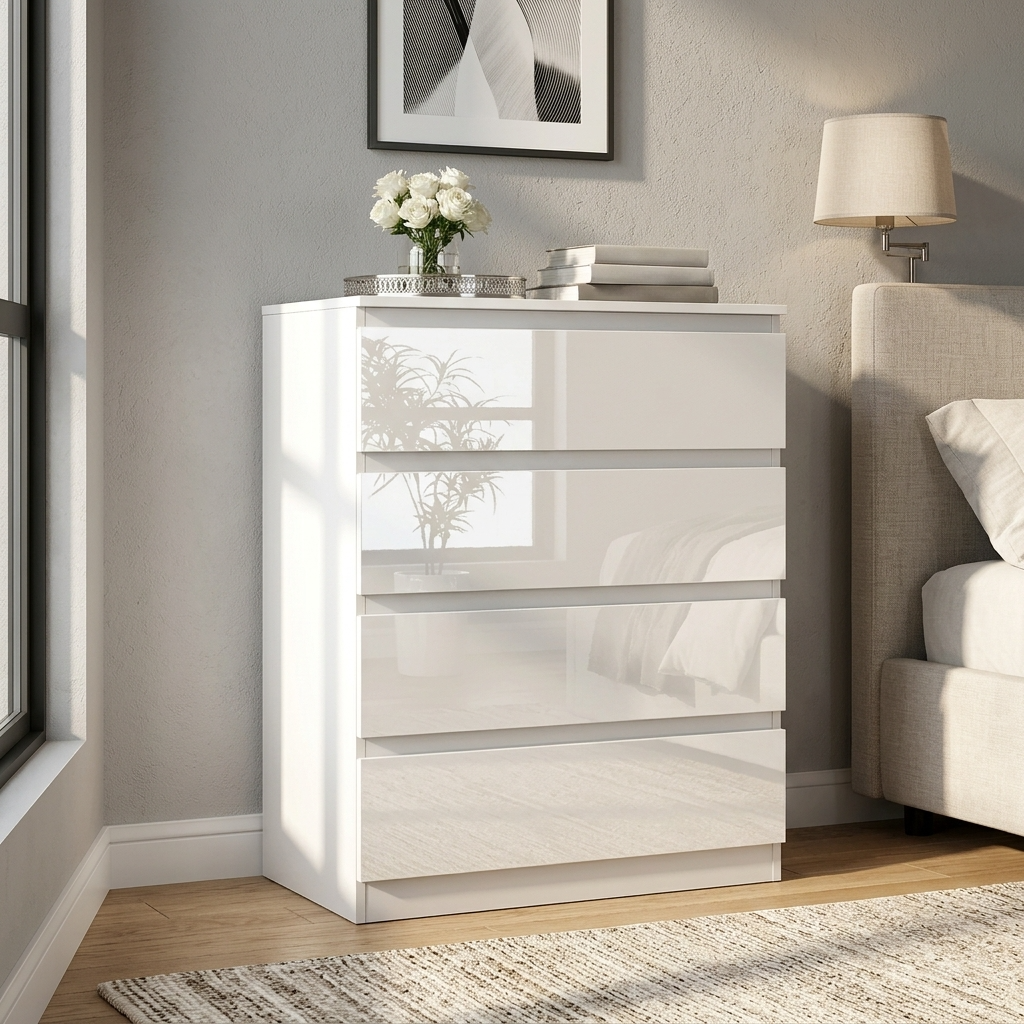 Soho 2 Door Wardrobe, 4 Drawer Chest & Bedside Tables 4 Piece Bedroom Set