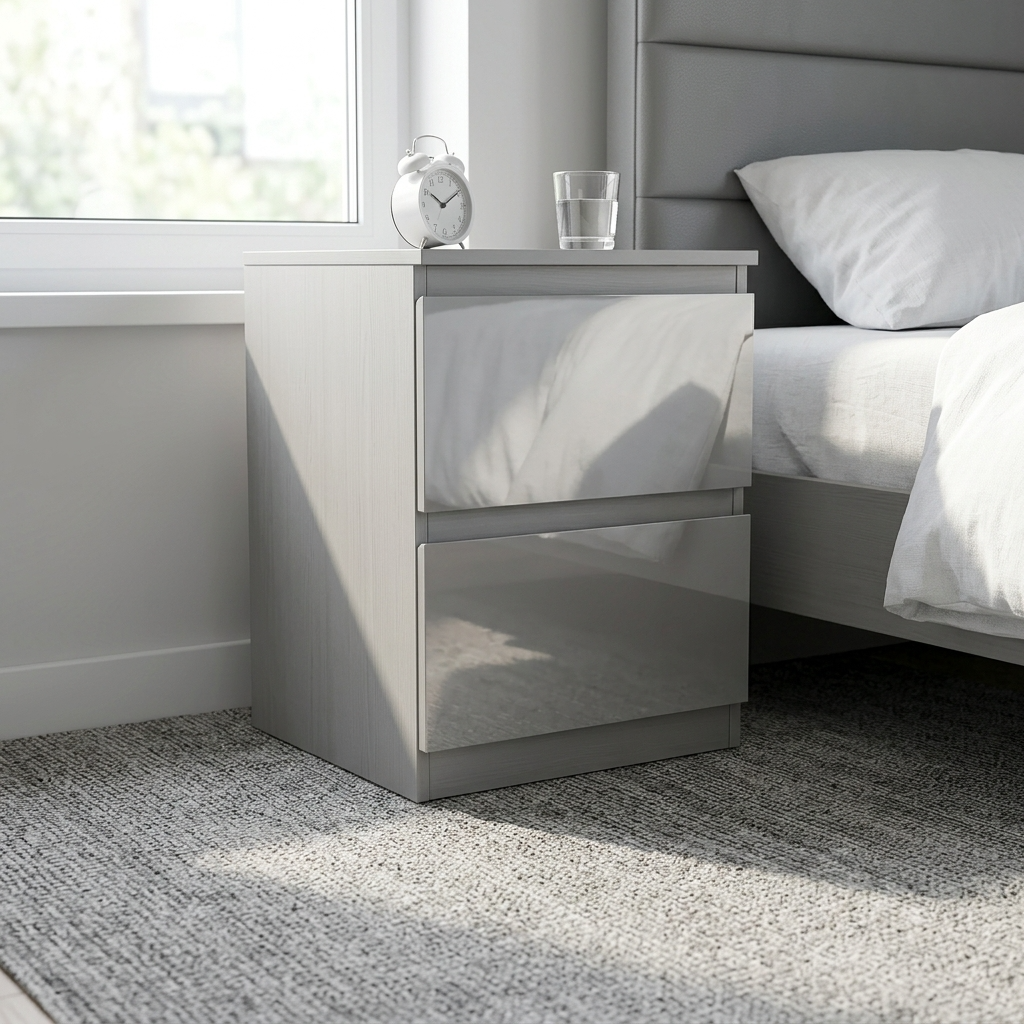 Soho 2 Door Wardrobe, 6 Drawer Chest & Bedside Tables 4 Piece Bedroom Set