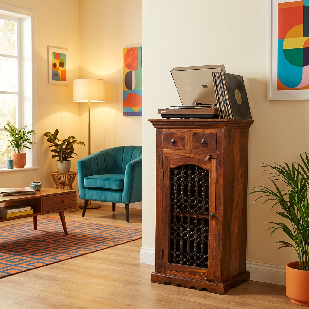 Denali 2 Drawer Hifi Media Cabinet