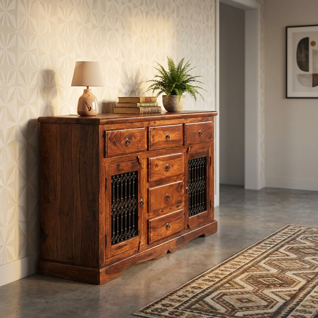 Denali 2 Door 6 Drawer Large Sideboard
