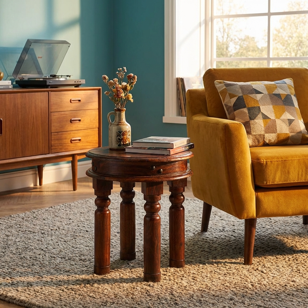 Denali 40cm Round Thacket Coffee Table