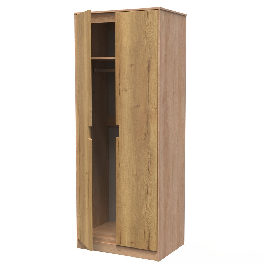 Shanghai 2 Door Tall Double Wardrobe