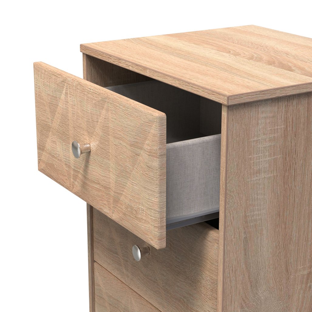 San Jose 5 Drawer Bedside Table