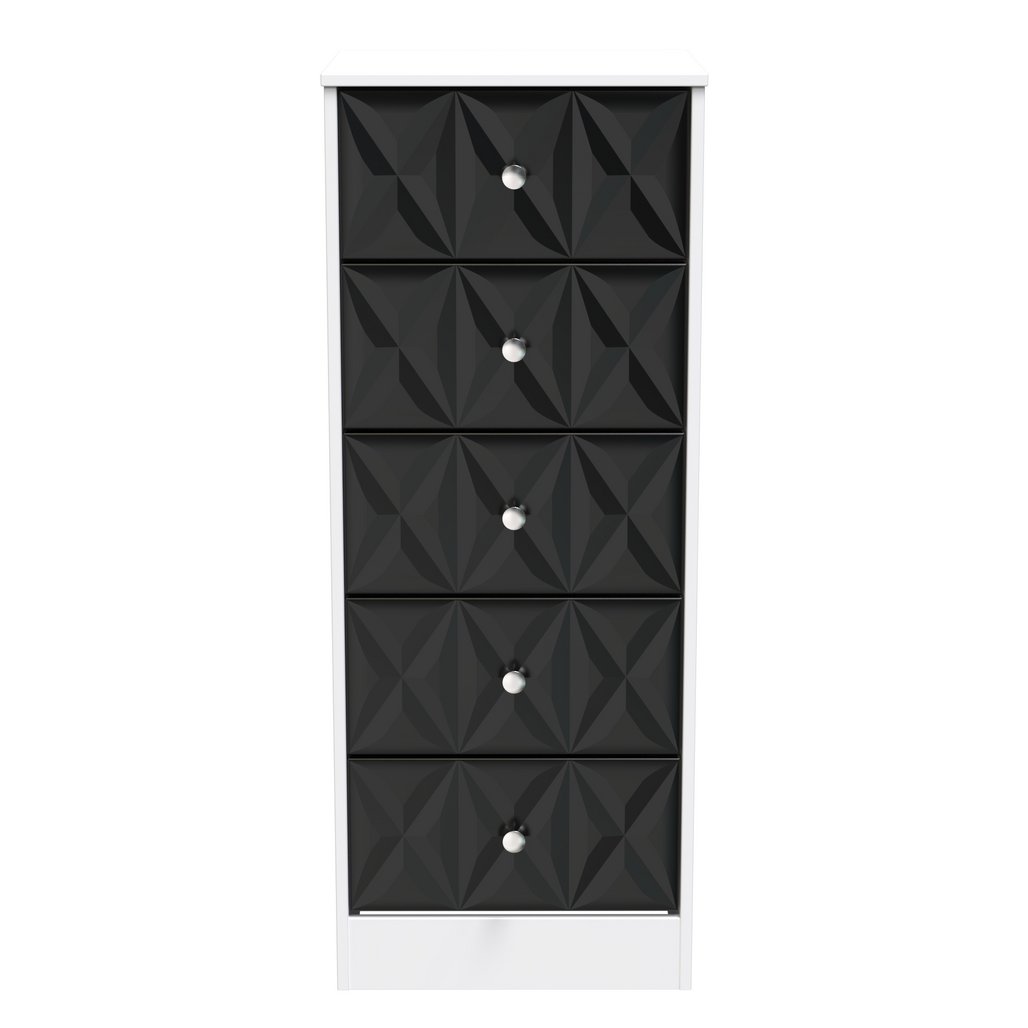 San Jose 5 Drawer Bedside Table