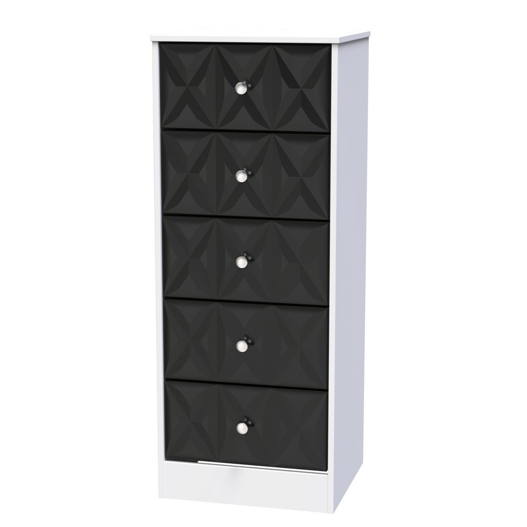San Jose 5 Drawer Bedside Table