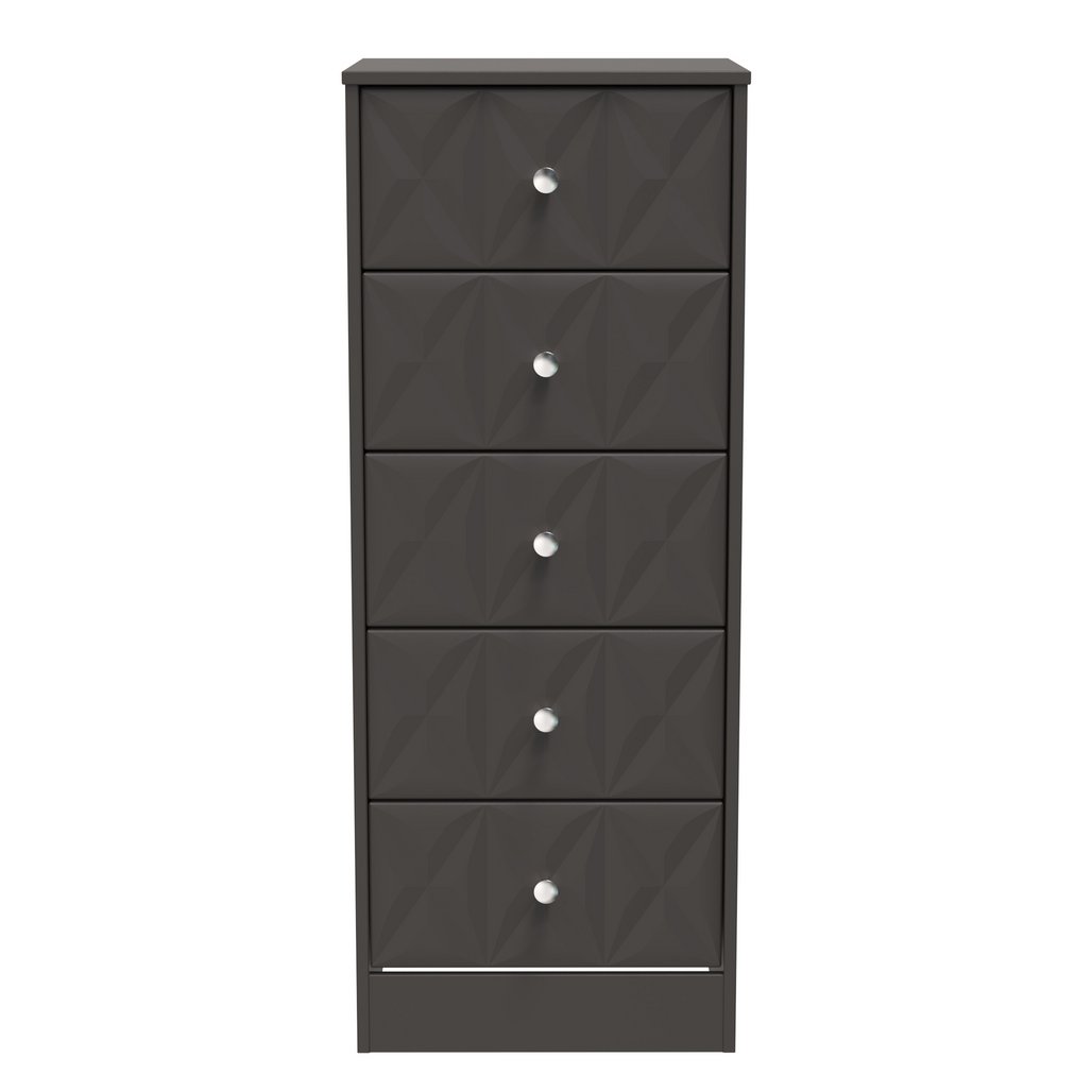San Jose 5 Drawer Bedside Table