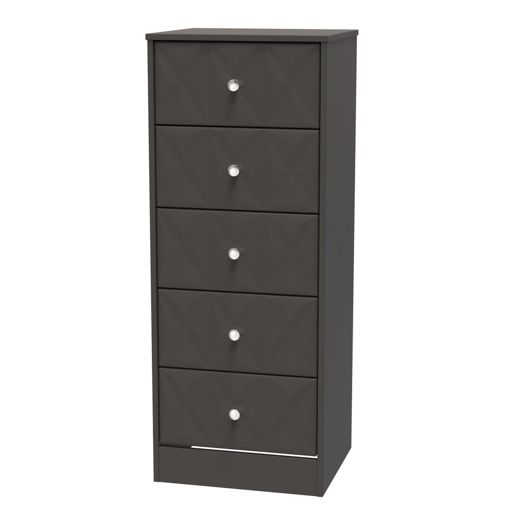 San Jose 5 Drawer Bedside Table