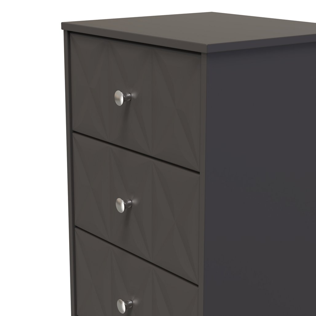 San Jose 5 Drawer Bedside Table