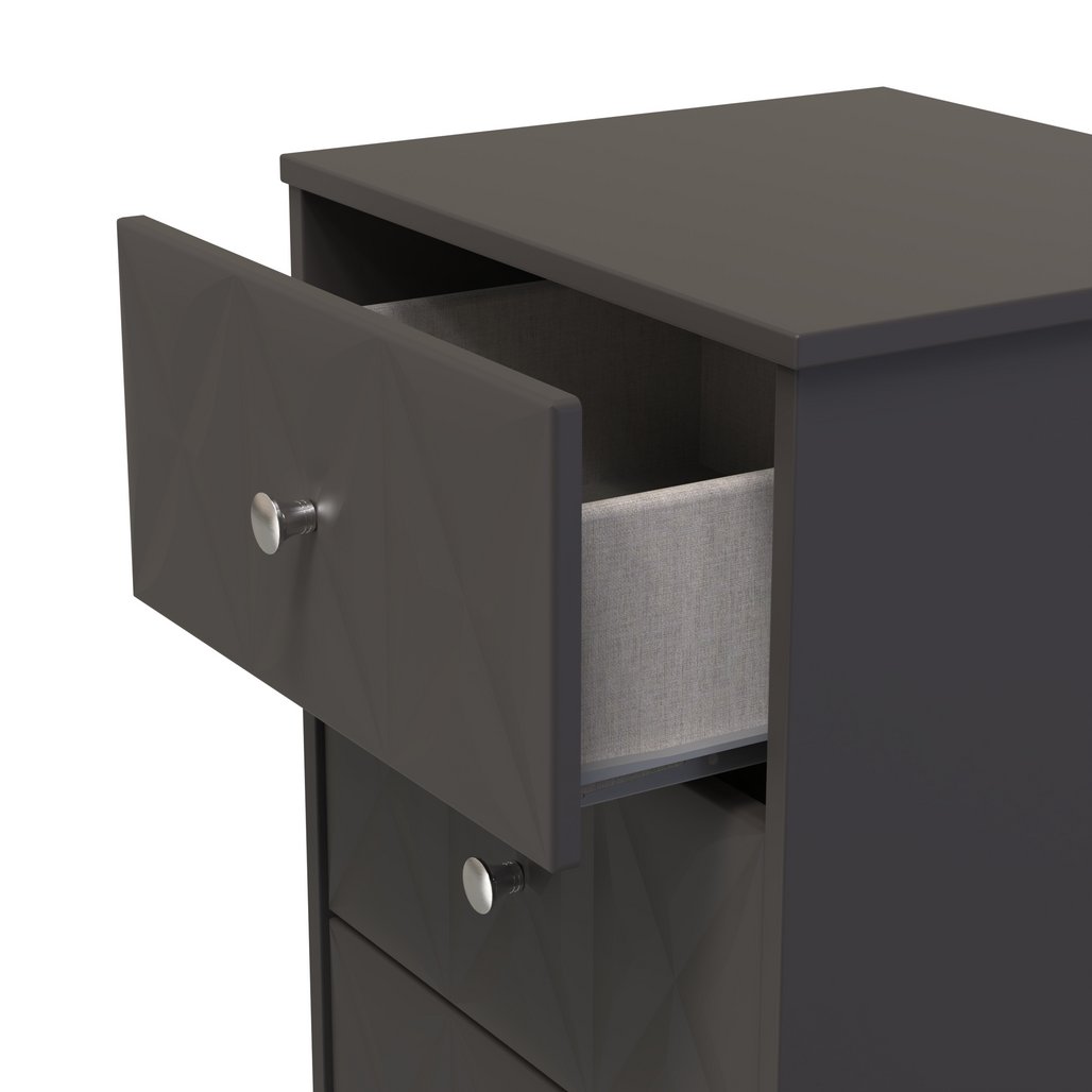 San Jose 5 Drawer Bedside Table