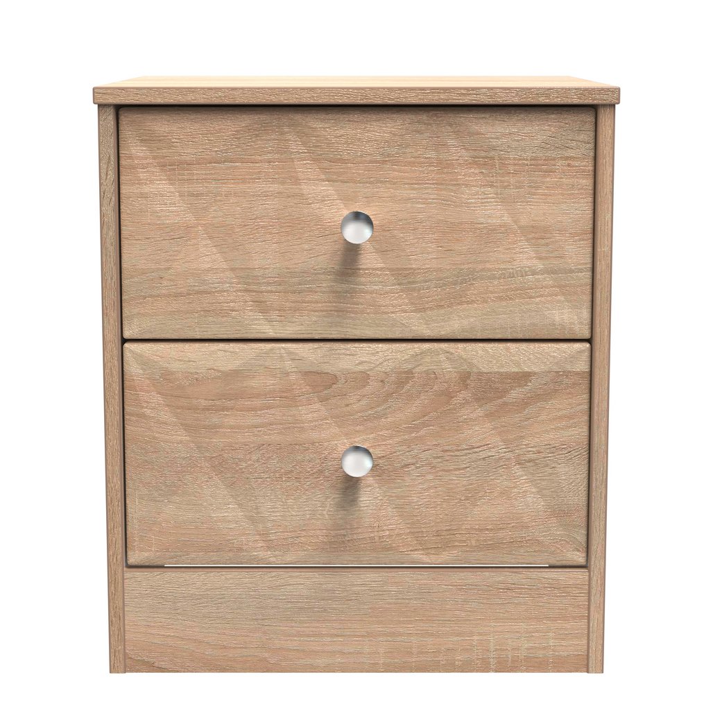 San Jose 2 Drawer Bedside Table