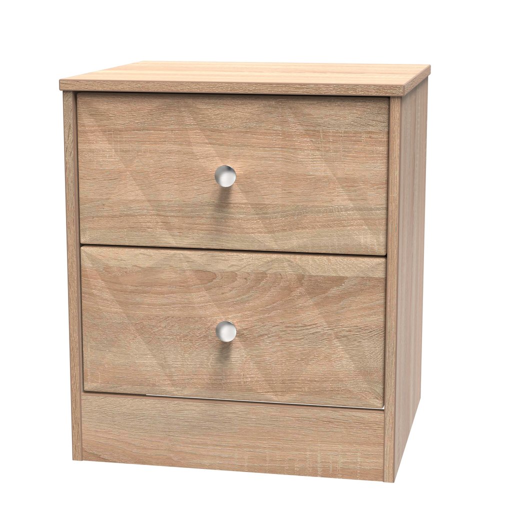 San Jose 2 Drawer Bedside Table