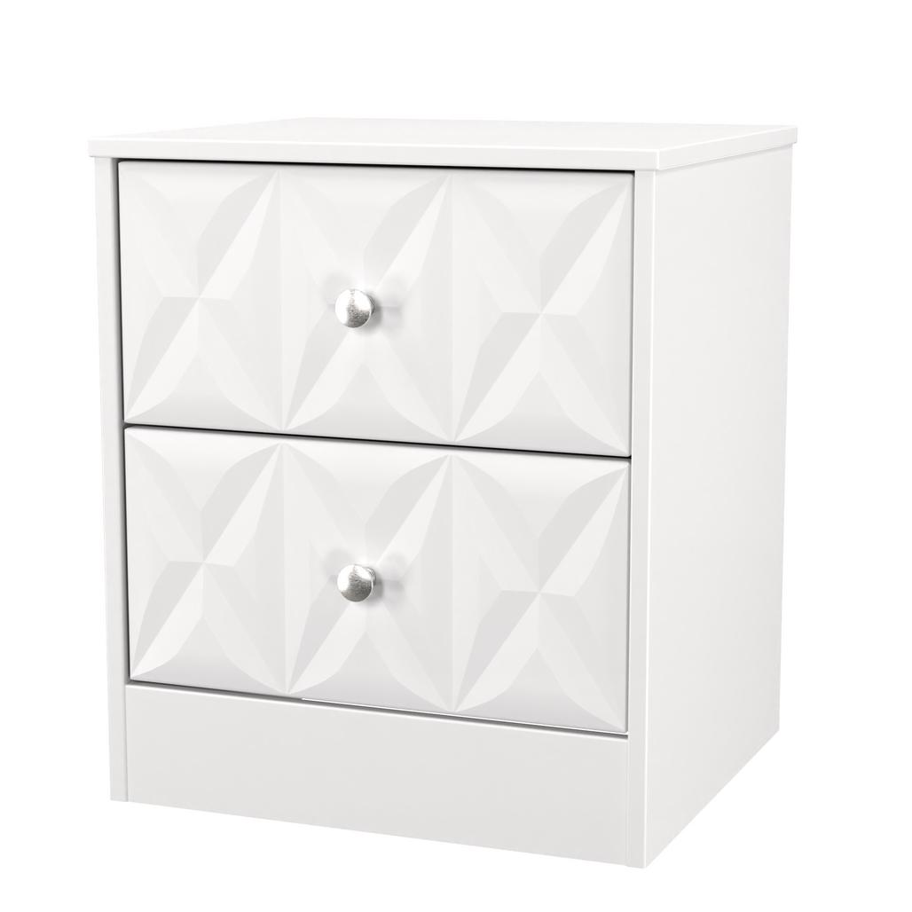 San Jose 2 Drawer Bedside Table