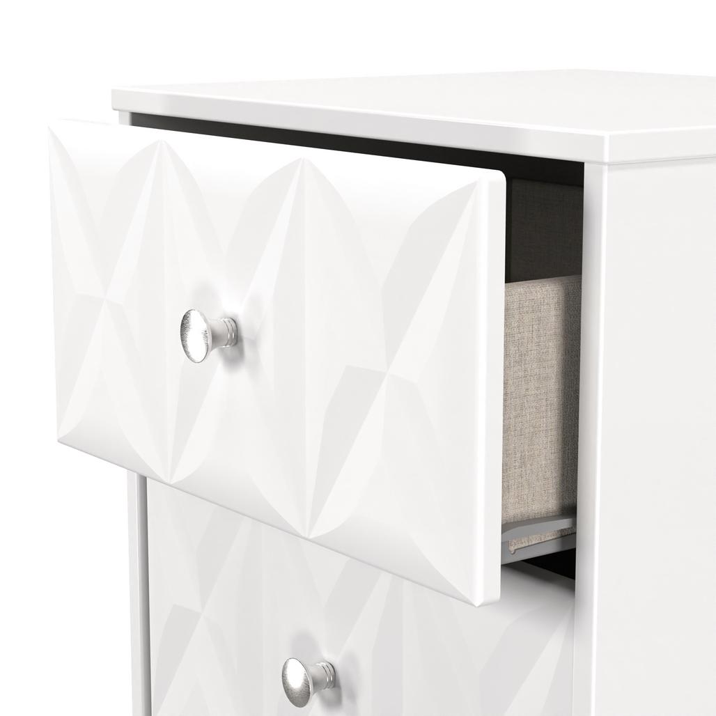 San Jose 2 Drawer Bedside Table