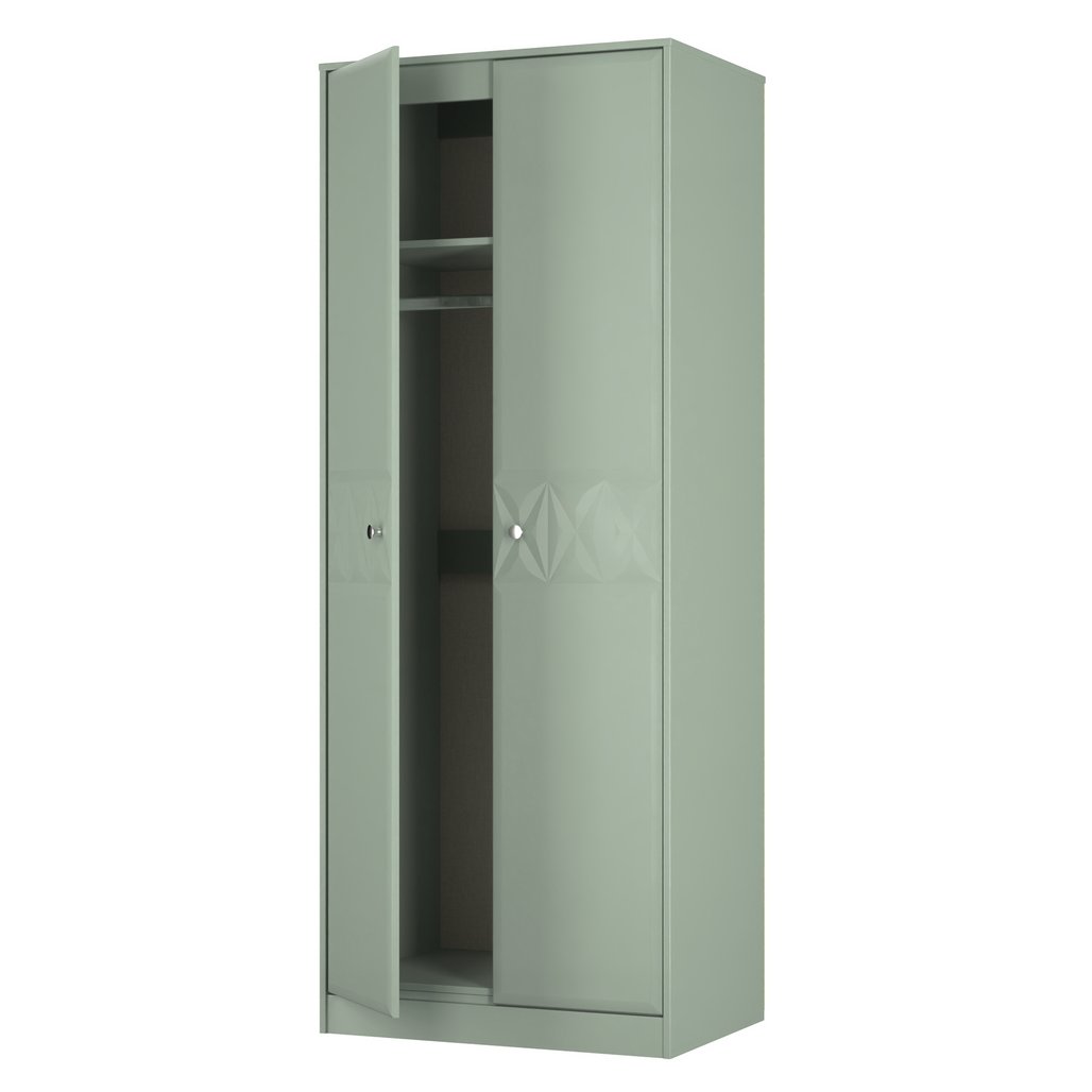 San Jose Tall 2 Door Double Wardrobe