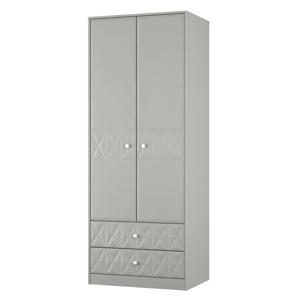 San Jose Tall 2 Door 2 Drawer Double Wardrobe