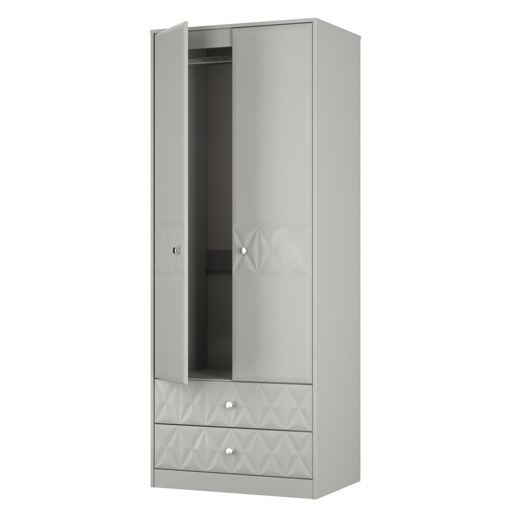 San Jose Tall 2 Door 2 Drawer Double Wardrobe