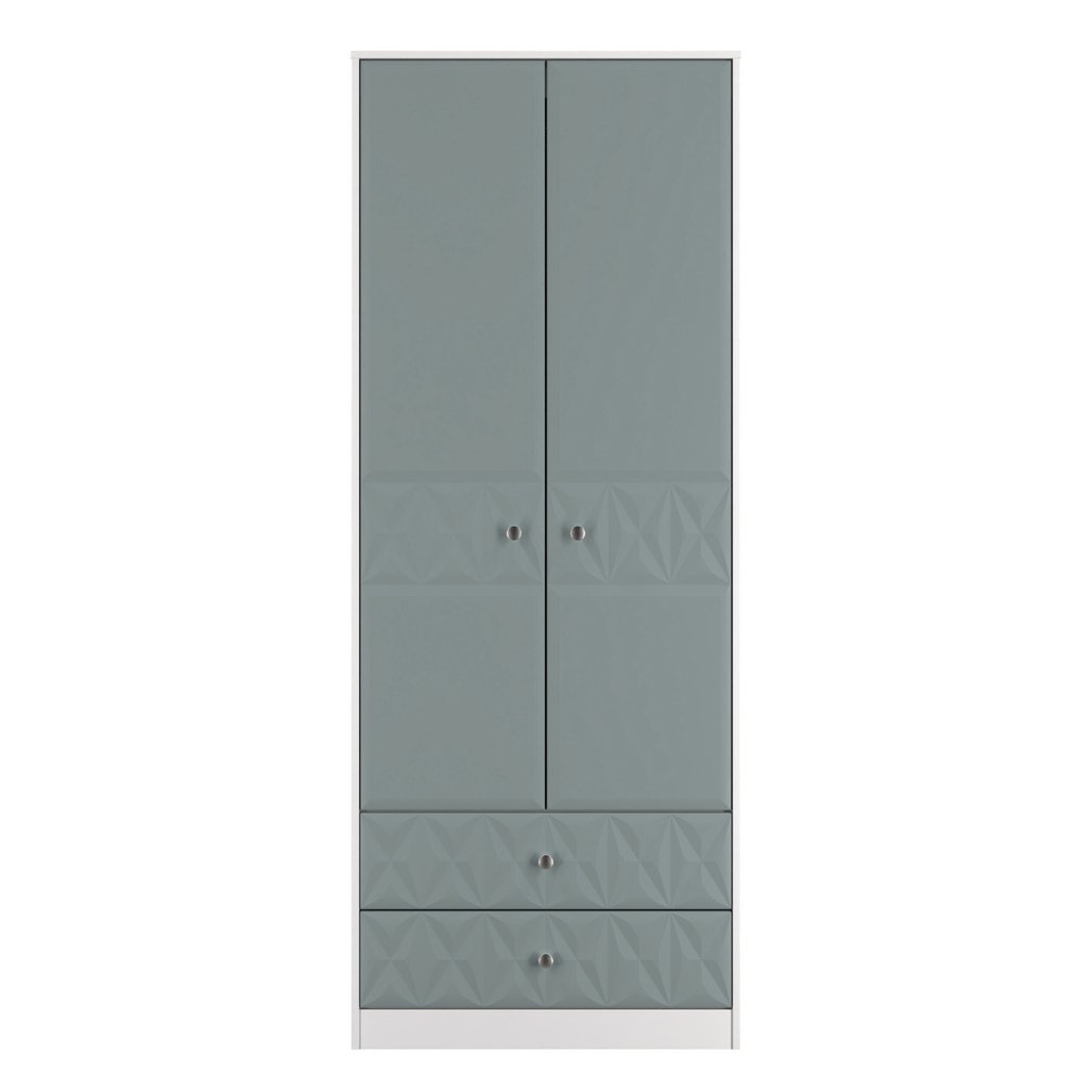 San Jose Tall 2 Door 2 Drawer Double Wardrobe