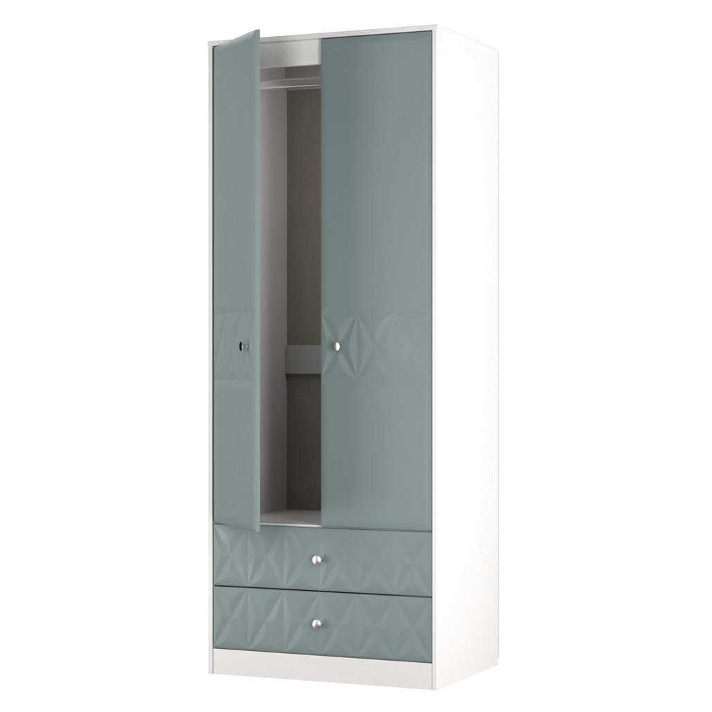 San Jose Tall 2 Door 2 Drawer Double Wardrobe