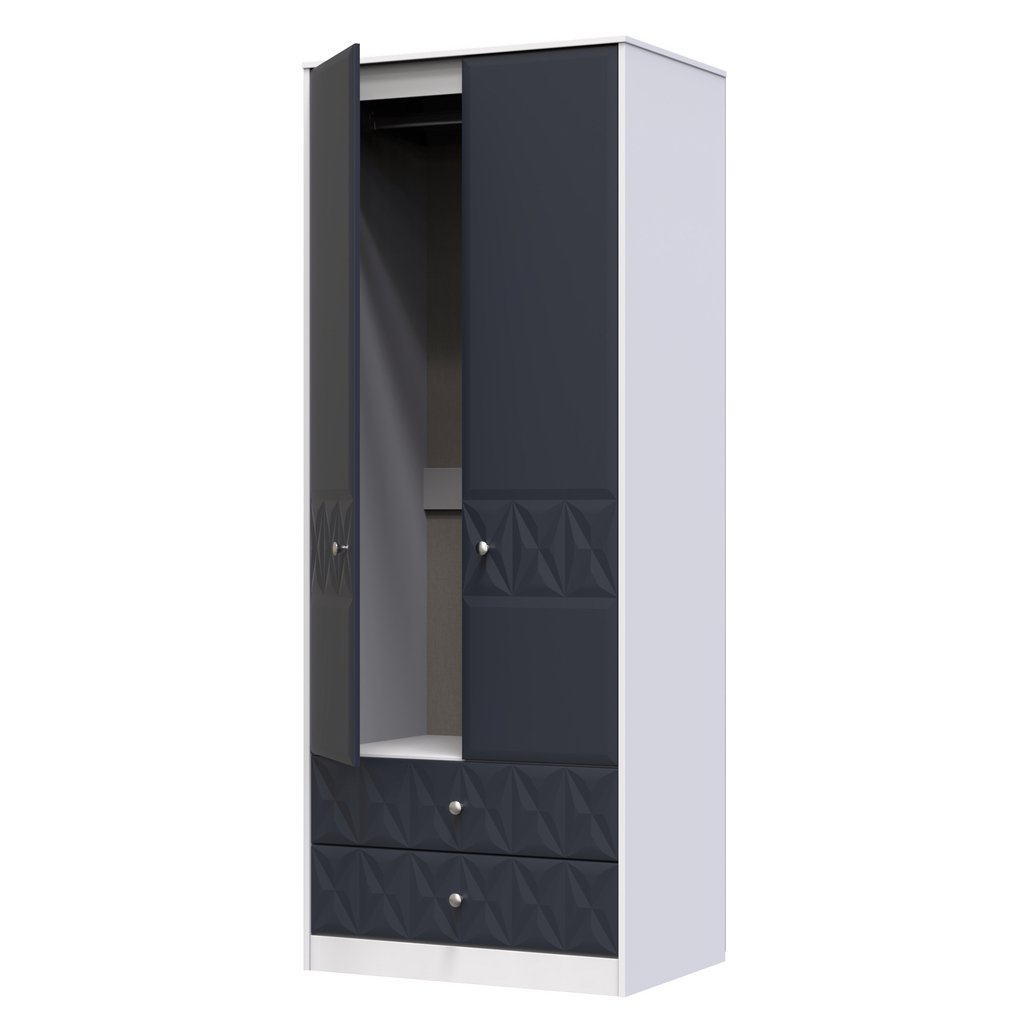 San Jose Tall 2 Door 2 Drawer Double Wardrobe