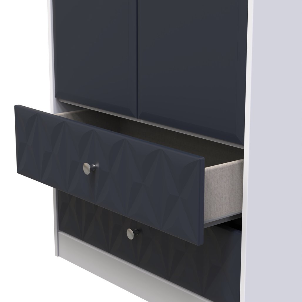 San Jose Tall 2 Door 2 Drawer Double Wardrobe