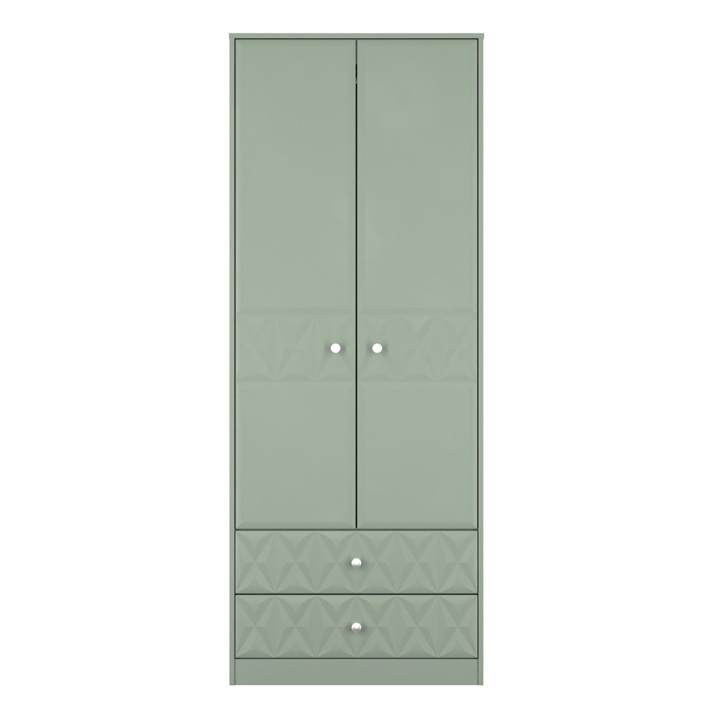 San Jose Tall 2 Door 2 Drawer Double Wardrobe