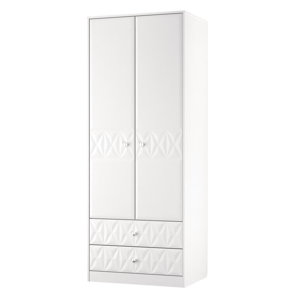San Jose Tall 2 Door 2 Drawer Double Wardrobe