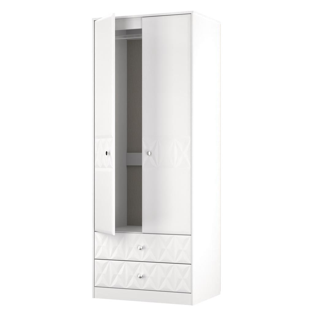 San Jose Tall 2 Door 2 Drawer Double Wardrobe