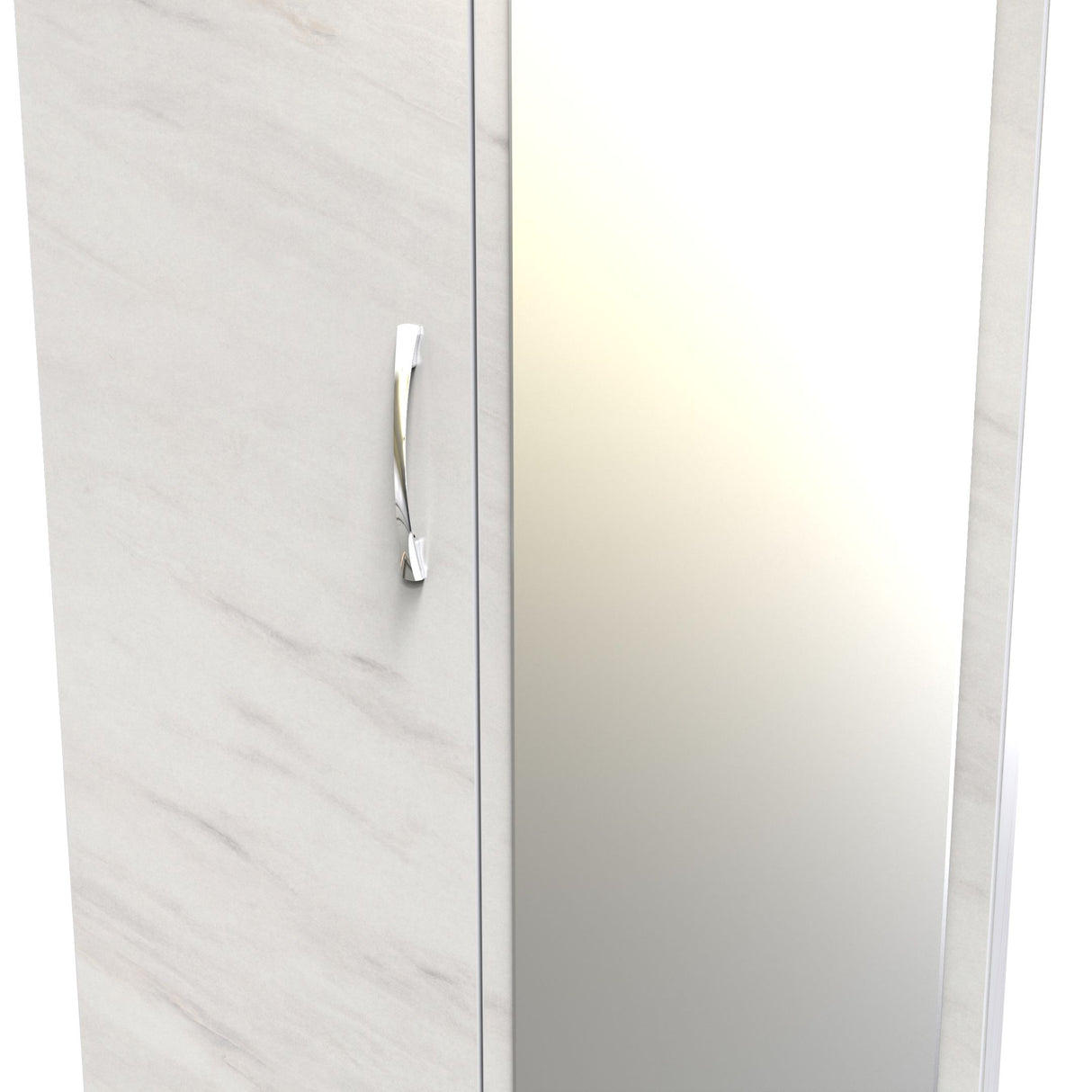Avon Mirrored 2 Drawer 2 Door Double Wardrobe