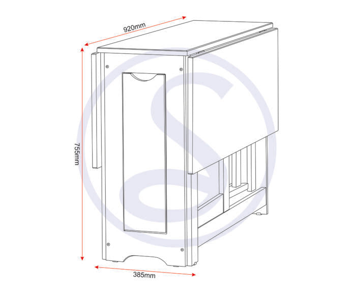 Santos Butterfly Folding Space Saving Dining Set