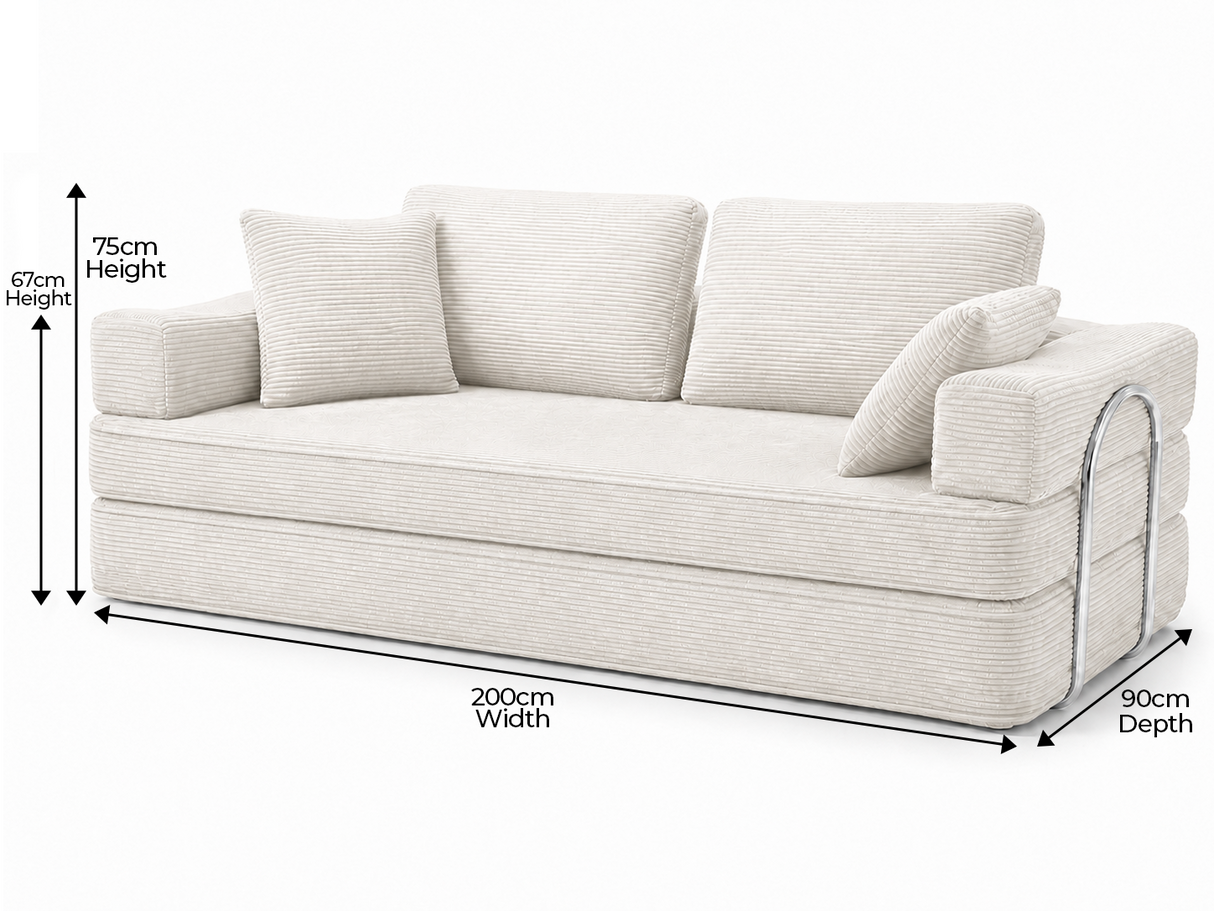 Flex 3 Seater Boneless Compressed Sofa Bed
