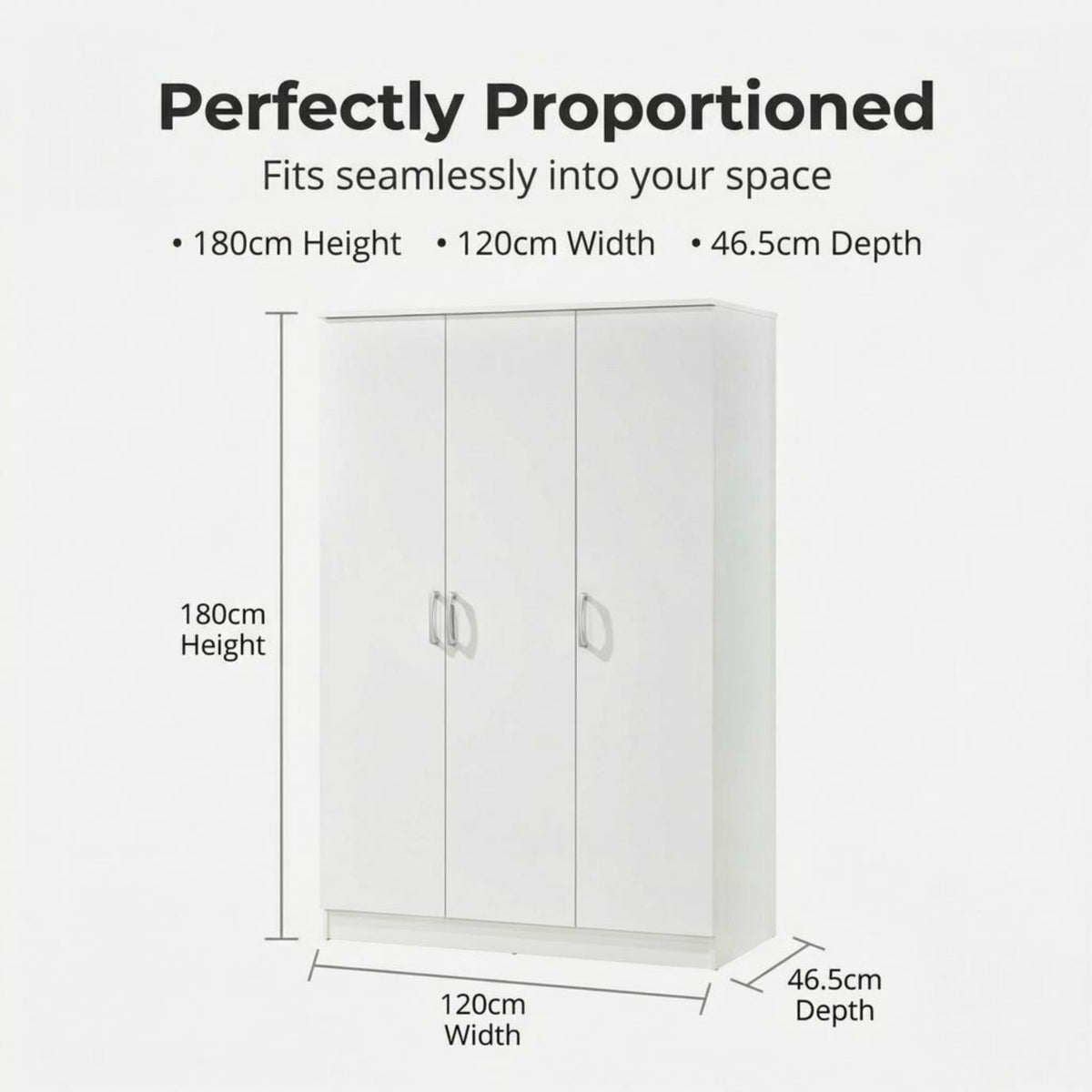 Highbury 3 Door Triple Wardrobe