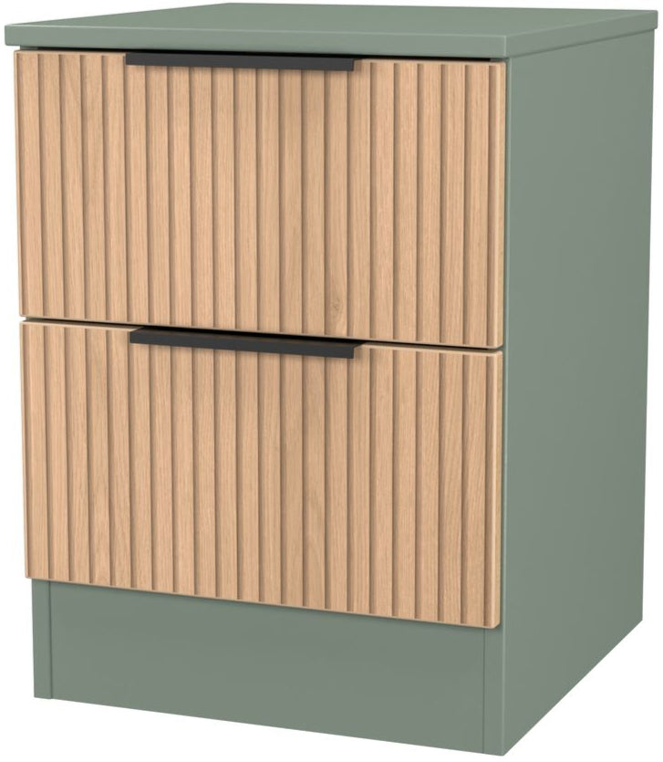 Java 2 Drawer Bedside Table