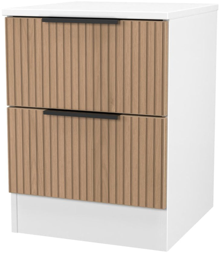 Java 2 Drawer Bedside Table