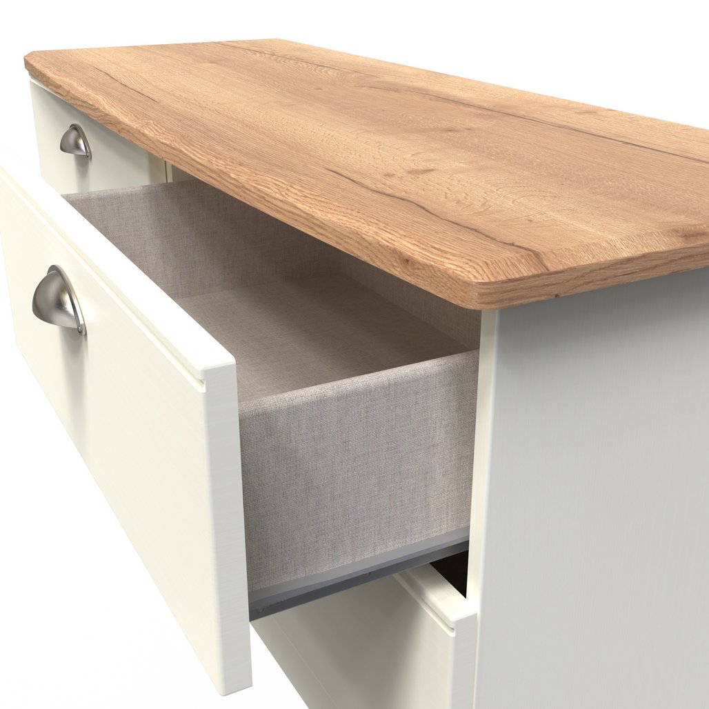 Victoria 4 Drawer Bed Box with Oak Top